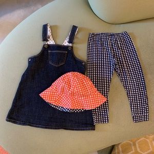 PETIT BATEAU Lot 24 Mth Baby Toddler Clothes Jumper, Pants/Leggings, Sun Hat